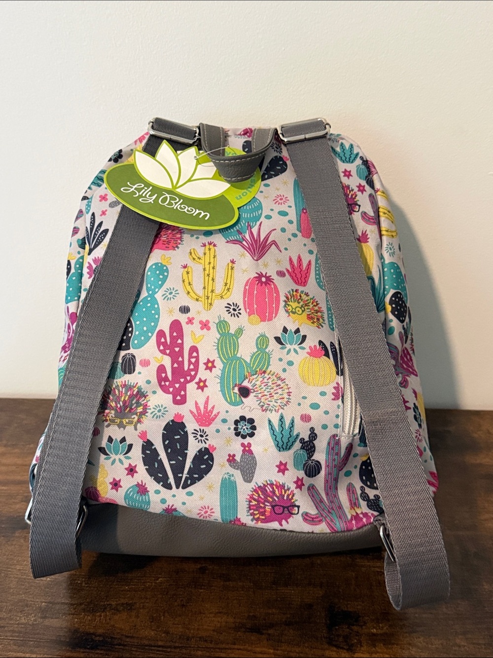 Lily Bloom Cactus Critter Print Colorful Hedgehog Mini Backpack New NWT - Picture 5 of 14
